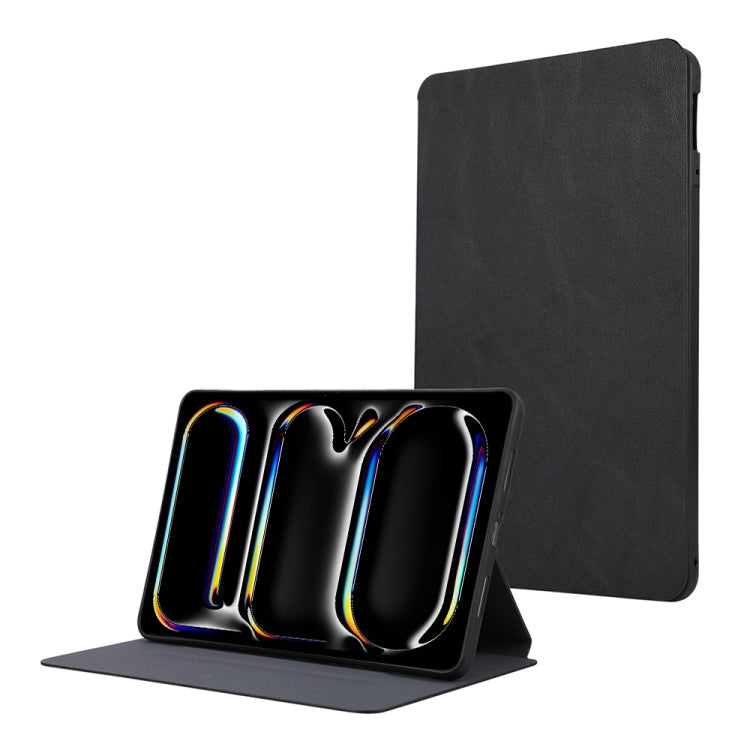 For iPad Pro 11 2024 TPU Flip Tablet Protective Leather Case(Black) - iPad Pro 11 2024 Cases by buy2fix | Online Shopping UK | buy2fix