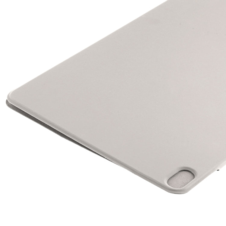 For iPad Air 13 2024 Double-sided Clip Fixed Buckle Magnetic PU Leather Smart Tablet Case(Grey) - iPad Air 13 2024 Cases by buy2fix | Online Shopping UK | buy2fix