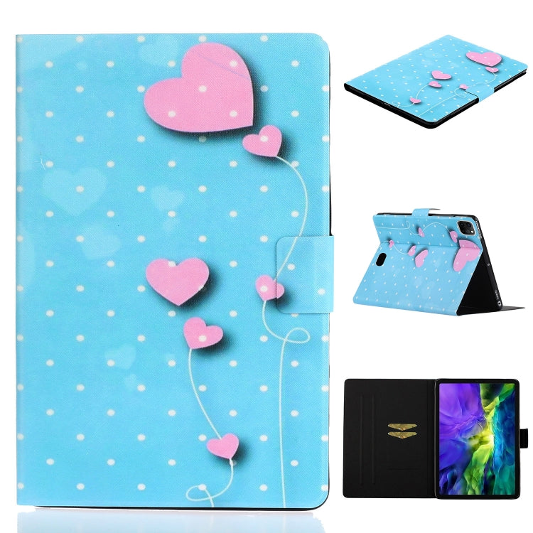 For iPad Pro 11 2024 Voltage Coloured Drawing Smart Leather Tablet Case(Love Balloons) - iPad Pro 11 2024 Cases by buy2fix | Online Shopping UK | buy2fix