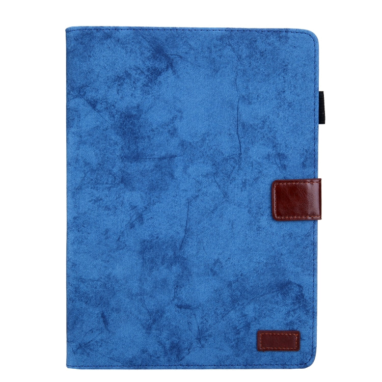 For iPad Pro 11 2024 Cloth Texture Leather Tablet Case(Blue) - iPad Pro 11 2024 Cases by buy2fix | Online Shopping UK | buy2fix