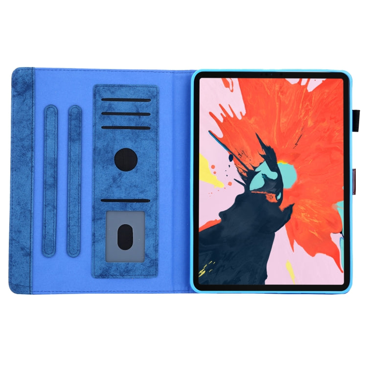 For iPad Pro 11 2024 Cloth Texture Leather Tablet Case(Blue) - iPad Pro 11 2024 Cases by buy2fix | Online Shopping UK | buy2fix