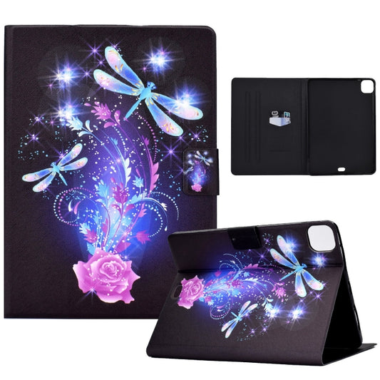 For iPad Pro 11 2024 Voltage Colored Drawing Smart Leather Tablet Case(Butterfly) - iPad Pro 11 2024 Cases by buy2fix | Online Shopping UK | buy2fix