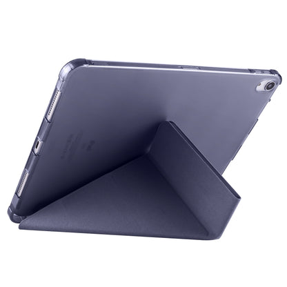 For iPad Pro 13 2024 Multi-folding TPU Leather Smart Tablet Case with Pen Slot(Lavender Purple) - iPad Pro 13 2024 Cases by buy2fix | Online Shopping UK | buy2fix