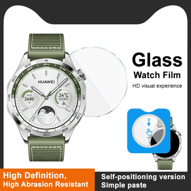 For Huawei Watch GT 4 46mm IMAK Tempered Glass Watch Protective Film Self-contained Positioning Version - Screen Protector by imak | Online Shopping UK | buy2fix