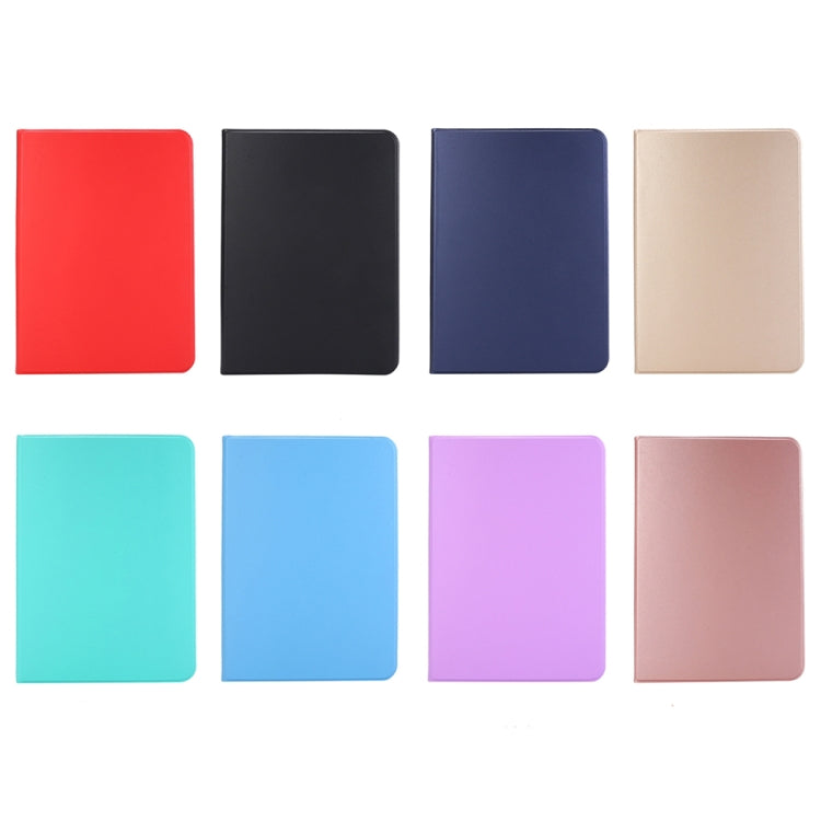 For iPad Air 11 2024 Stretch Voltage Plain Leather Smart Tablet Case(Dark Blue) - iPad Air 11 2024 Cases by buy2fix | Online Shopping UK | buy2fix