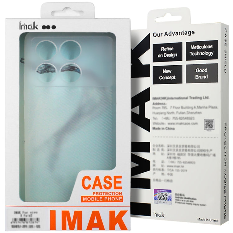 For Xiaomi POCO X6 Pro 5G imak 0.7mm Ultra Thin Ripple Texture Phone Case(Transparent Black) - Xiaomi Cases by imak | Online Shopping UK | buy2fix