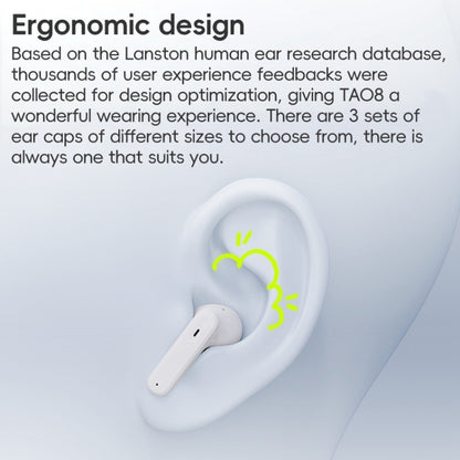 Langsdom TA08 Active Noise Reduction Wireless Bluetooth Earphone(White) - Bluetooth Earphone by Langsdom | Online Shopping UK | buy2fix