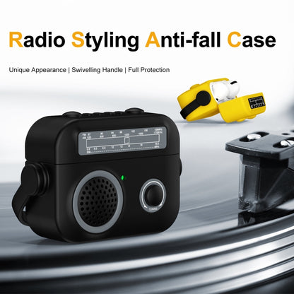 For AirPods 3 Radio Style Wireless Bluetooth Earphones Shockproof Protective Case(Yellow) - For AirPods 3 by buy2fix | Online Shopping UK | buy2fix