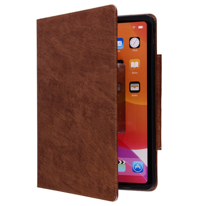 For Samsung Galaxy Tab S9+ / S8+ / S7+ Cat Buckle Leather Smart Tablet Case(Brown) - Galaxy Tab S9+ Cases by buy2fix | Online Shopping UK | buy2fix