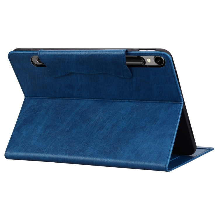 For Samsung Galaxy Tab S9+ / S8+ / S7+ Cat Buckle Leather Smart Tablet Case(Royal Blue) - Galaxy Tab S9+ Cases by buy2fix | Online Shopping UK | buy2fix