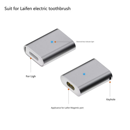 For Laifen Electric Toothbrush Magnetic Charging Adapter(8 Pin Female to Straight Head) - Toothbrushes by buy2fix | Online Shopping UK | buy2fix