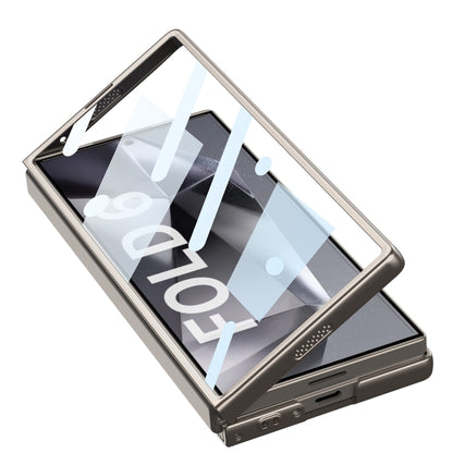 For Samsung Galaxy Z Fold6 GKK Integrated Ultra-thin Sliding Window Phone Case(Silver) - Galaxy Z Fold6 5G Cases by GKK | Online Shopping UK | buy2fix