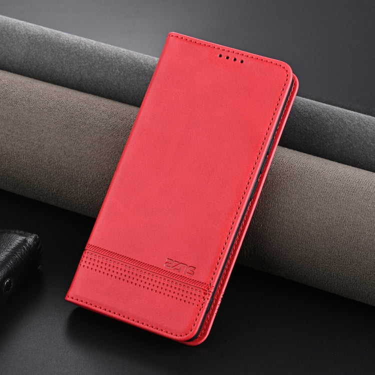 For Redmi K70 Ultra AZNS Magnetic Calf Texture Flip Leather Phone Case(Red) - Xiaomi Cases by AZNS | Online Shopping UK | buy2fix