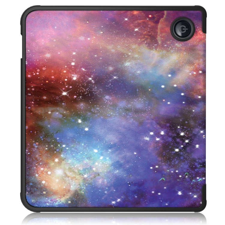 For Kobo Libra Colour 2024 Solid Color Deformation TPU Leather Smart Tablet Case(Milky Way) - Others by buy2fix | Online Shopping UK | buy2fix