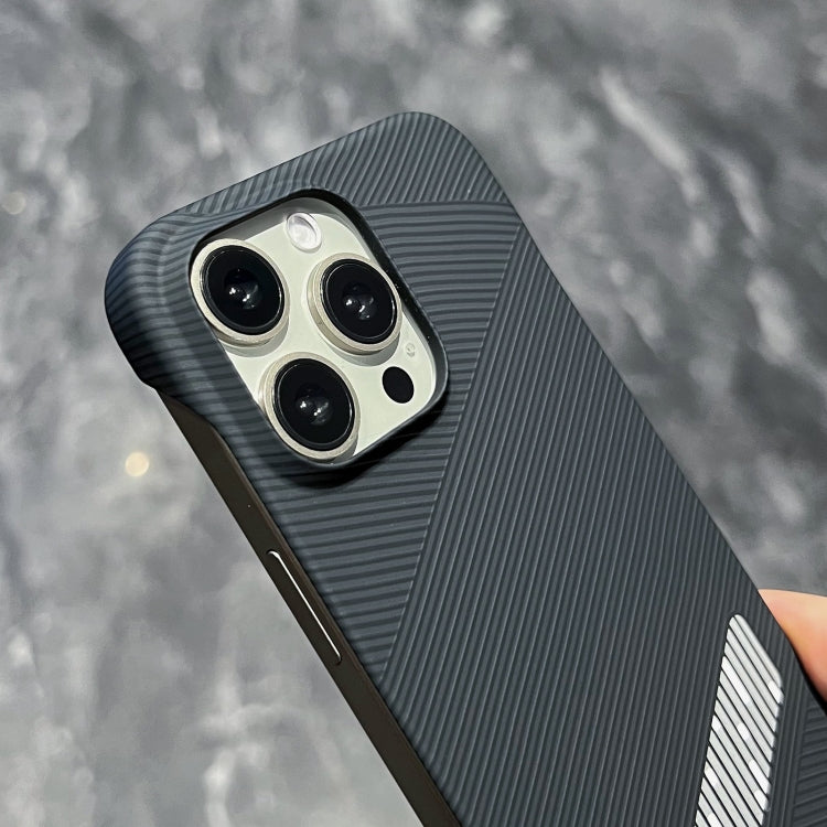 For iPhone 13 Pro Max Carbon Fiber Frameless Cooling Phone Case(Silver) - iPhone 13 Pro Max Cases by buy2fix | Online Shopping UK | buy2fix