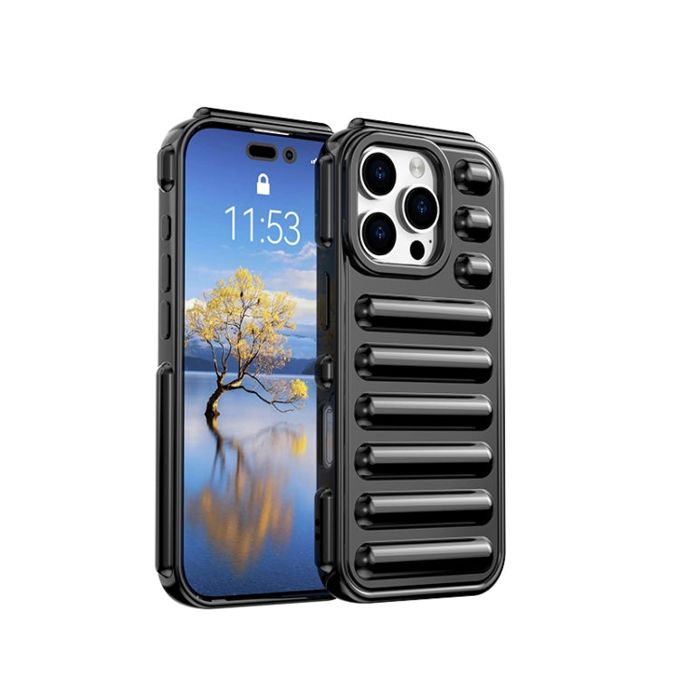 For iPhone 16 Pro Capsule Series Candy Color TPU Phone Case(Black) - iPhone 16 Pro Cases by buy2fix | Online Shopping UK | buy2fix