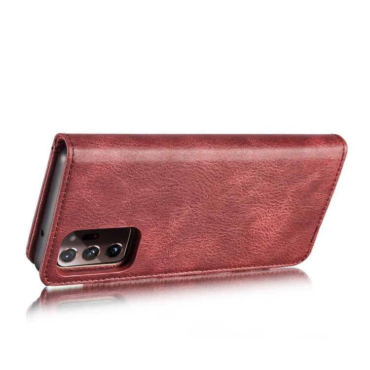 For Samsung Galaxy Note20 Ultra DG.MING Crazy Horse Texture Flip Detachable Magnetic Leather Case with Holder & Card Slots & Wallet(Red) - Galaxy Note20 Ultra Cases by DG.MING | Online Shopping UK | buy2fix