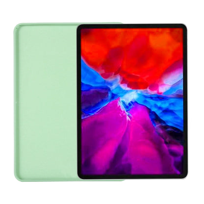 For iPad Pro 11 2024 Pure Color Liquid Silicone Shockproof Tablet Case(Green) - iPad Pro 11 2024 Cases by buy2fix | Online Shopping UK | buy2fix