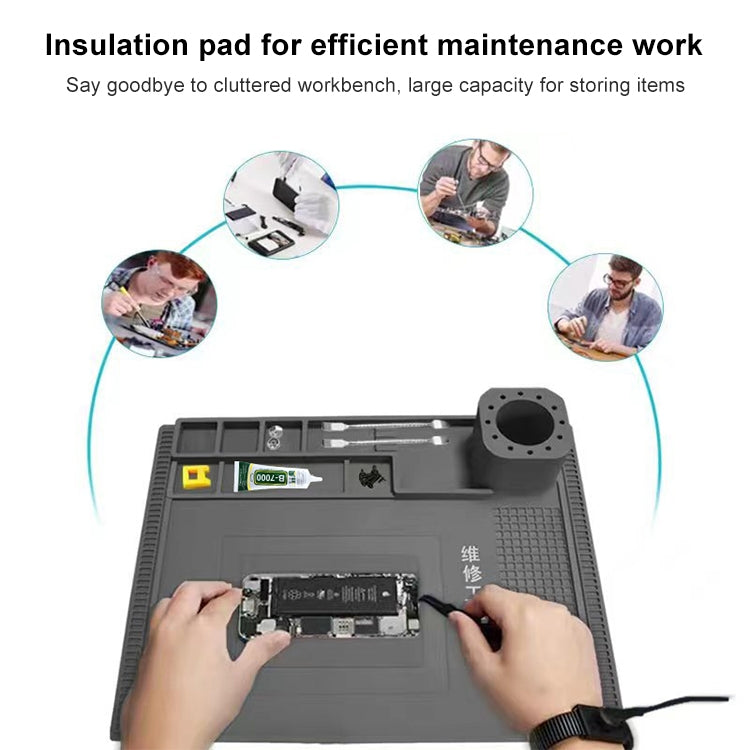 BEST S-190 High-temperature Resistant Silicone Pad Workbench Pad(Green) - Working Mat by BEST | Online Shopping UK | buy2fix