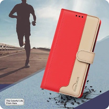 For iPhone 16 Pro Max Color Matching RFID Anti-theft Leather Phone Case(Red) - iPhone 16 Pro Max Cases by buy2fix | Online Shopping UK | buy2fix