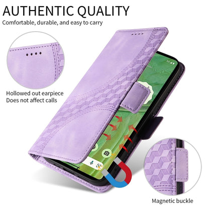 For Redmi K70 / K70 Pro Embossed Rhombus Starry Leather Phone Case(Purple) - K70 Pro Cases by buy2fix | Online Shopping UK | buy2fix