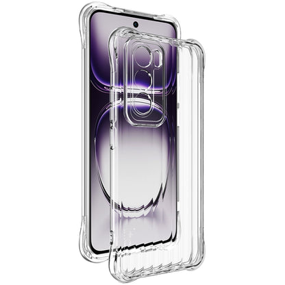For OPPO Reno12 Global IMAK Corrugated Texture Airbag TPU Phone Case(Transparent) - Reno12 Cases by imak | Online Shopping UK | buy2fix