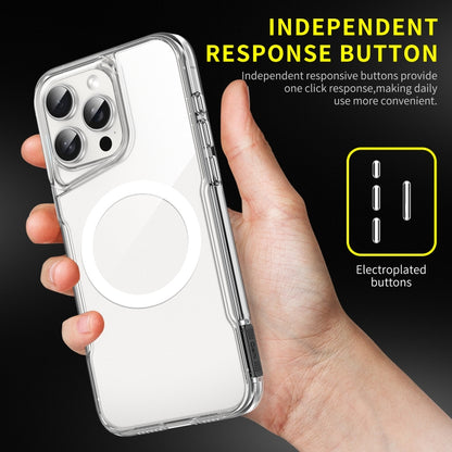 For iPhone 14 Plus / 15 Plus MagSafe Acrylic + TPU Transparent Full Coverage Phone Case - iPhone 15 Plus Cases by buy2fix | Online Shopping UK | buy2fix