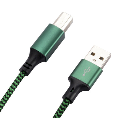 USB 2.0 to Square Port A/B Printer Adapter Cable, Length:3m(Green) - USB Cable by buy2fix | Online Shopping UK | buy2fix