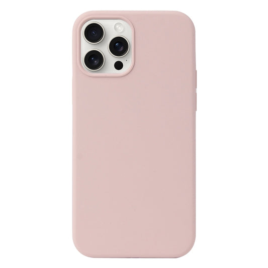 For iPhone 16 Pro Liquid Silicone Phone Case(Sand Pink) - iPhone 16 Pro Cases by buy2fix | Online Shopping UK | buy2fix