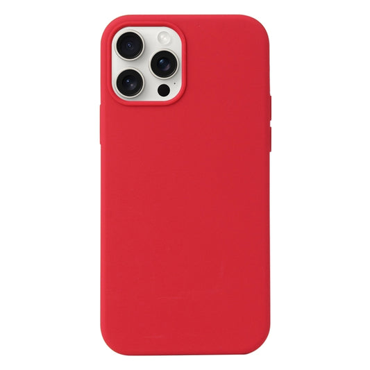 For iPhone 16 Pro Liquid Silicone Phone Case(Carmine Red) - iPhone 16 Pro Cases by buy2fix | Online Shopping UK | buy2fix