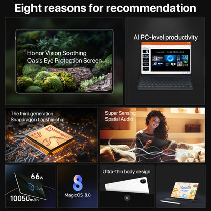 Honor MagicPad2 WiFi Tablet PC, 12GB+256GB, 12.3 inch MagicOS 8.0.1 Qualcomm Snapdragon 8s Gen 3 Octa Core(Green) - Huawei by Huawei | Online Shopping UK | buy2fix