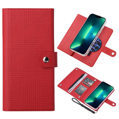 For iPhone 13 Pro ViLi GHB-C Series RFID MagSafe Magnetic Flip Leather Phone Case(Red) - iPhone 13 Pro Cases by ViLi | Online Shopping UK | buy2fix