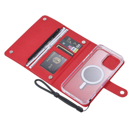 For iPhone 13 Pro ViLi GHB-C Series RFID MagSafe Magnetic Flip Leather Phone Case(Red) - iPhone 13 Pro Cases by ViLi | Online Shopping UK | buy2fix