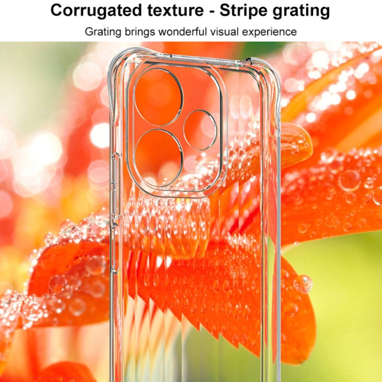 For Redmi 13 4G Global IMAK Corrugated Texture Airbag TPU Phone Case(Transparent) - Xiaomi Cases by imak | Online Shopping UK | buy2fix