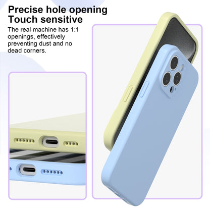 For iPhone 16 Pro Max Precise Hole Liquid Silicone Jelly Color Full Coverage Phone Case(Khaki) - iPhone 16 Pro Max Cases by buy2fix | Online Shopping UK | buy2fix