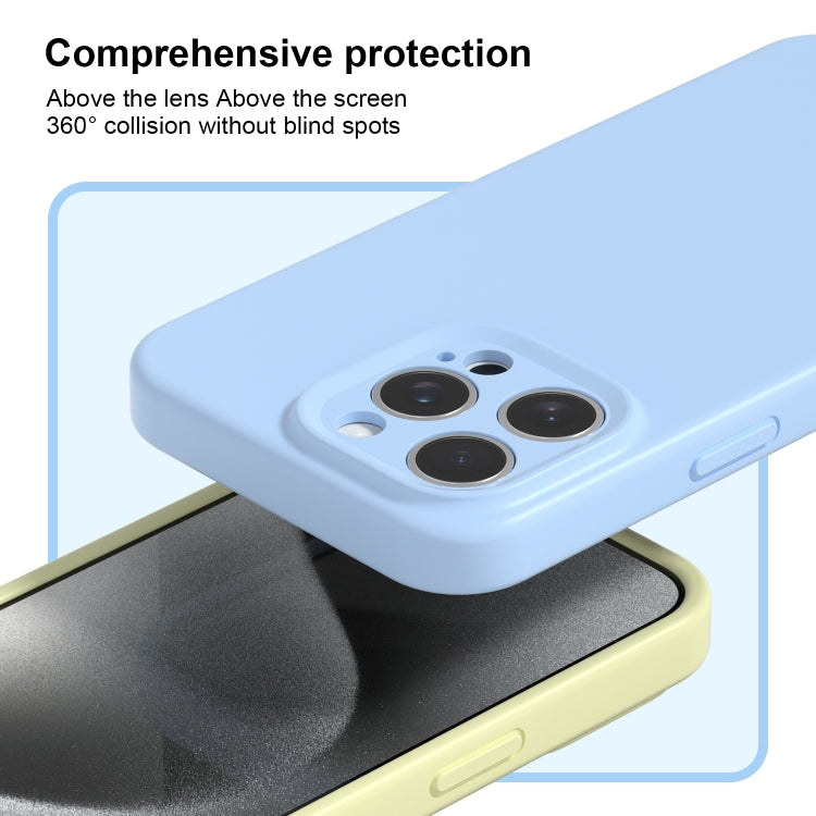 For iPhone 16 Pro Max Precise Hole Liquid Silicone Jelly Color Full Coverage Phone Case(Sunflower Color) - iPhone 16 Pro Max Cases by buy2fix | Online Shopping UK | buy2fix