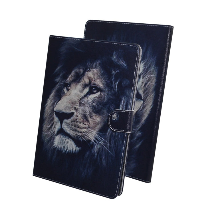 For Samsung Galaxy Tab S7 T870 (2020) 3D Colored Drawing Horizontal Flip Leather Case with Holder & Card Slot & Wallet(Lion) - Other Galaxy Tab PC by buy2fix | Online Shopping UK | buy2fix