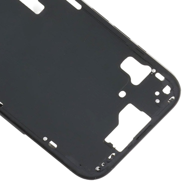 For iPhone 15 Middle Frame Bezel Plate with Side Keys + Card Tray, Version:CE EU Version(Black) - LCD Related Parts by buy2fix | Online Shopping UK | buy2fix