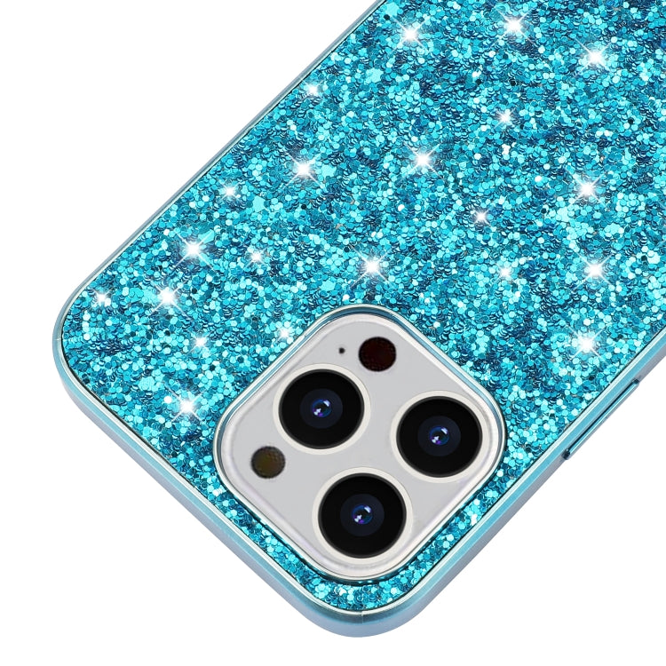 For iPhone 16 Pro Max Glitter Powder Shockproof TPU Phone Case(Black) - iPhone 16 Pro Max Cases by buy2fix | Online Shopping UK | buy2fix