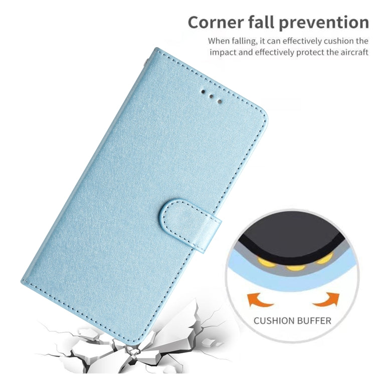 For iPhone 16 Pro Max Silk Texture Horizontal Flip Leather Phone Case(Light Blue) - iPhone 16 Pro Max Cases by buy2fix | Online Shopping UK | buy2fix