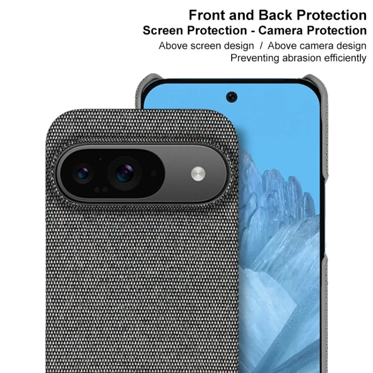 For Google Pixel 9 / 9 Pro imak Ruiyi Series Cloth Texture PU + PC Phone Case(Dark Grey) - Google Cases by imak | Online Shopping UK | buy2fix