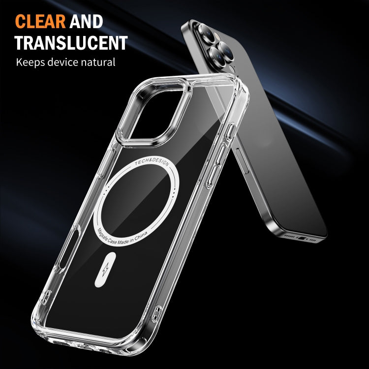 For iPhone 16 Pro Max Airbag Magsafe PC Hybrid TPU Phone Case(Transparent) - iPhone 16 Pro Max Cases by buy2fix | Online Shopping UK | buy2fix