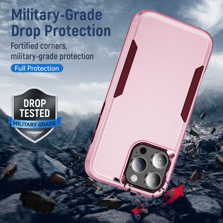 For iPhone 16 Pro Pioneer Armor Heavy Duty PC + TPU Phone Case(Pink+Rose Red) - iPhone 16 Pro Cases by buy2fix | Online Shopping UK | buy2fix