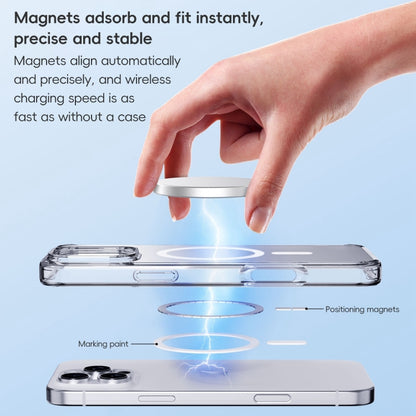 For iPhone 16 Pro Crystal Clear Frosted MagSafe Magnetic Phone Case(Transparent) - iPhone 16 Pro Cases by buy2fix | Online Shopping UK | buy2fix