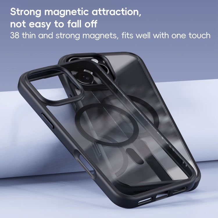 For iPhone 16 Pro Max Ming Shield Series MagSafe Magnetic Phone Case(Black) - iPhone 16 Pro Max Cases by buy2fix | Online Shopping UK | buy2fix