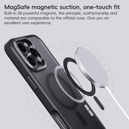 For iPhone 16 Frosted MagSafe Magnetic Phone Case(Titanium Blue) - iPhone 16 Cases by buy2fix | Online Shopping UK | buy2fix