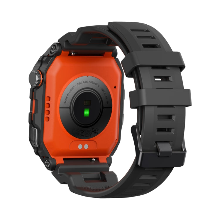 Zeblaze Ares GPS Rugged GPS Smart Watch, Support Heart Rate / Pulse Ox Blood Oxygen(Lava Black) - Smart Watches by Zeblaze | Online Shopping UK | buy2fix