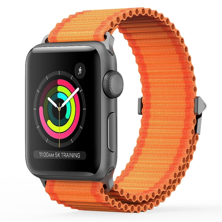 For Apple Watch Series 3 38mm DUX DUCIS YC Series Ocean Nylon Watch Band(Orange) - Watch Bands by DUX DUCIS | Online Shopping UK | buy2fix