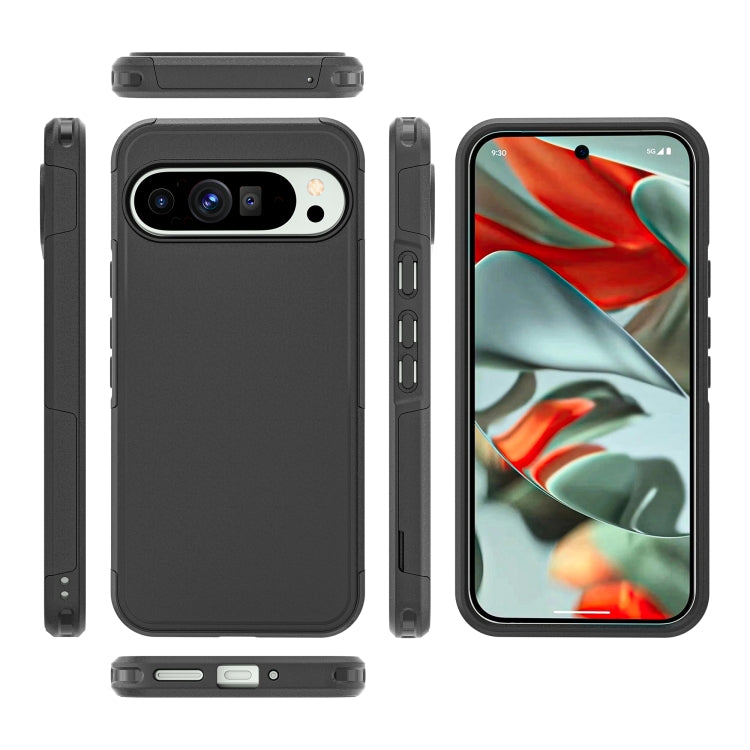 For Google Pixel 9 Pro XL RedPepper Armor PC Hybrid TPU Phone Case(Black) - Google Cases by RedPepper | Online Shopping UK | buy2fix