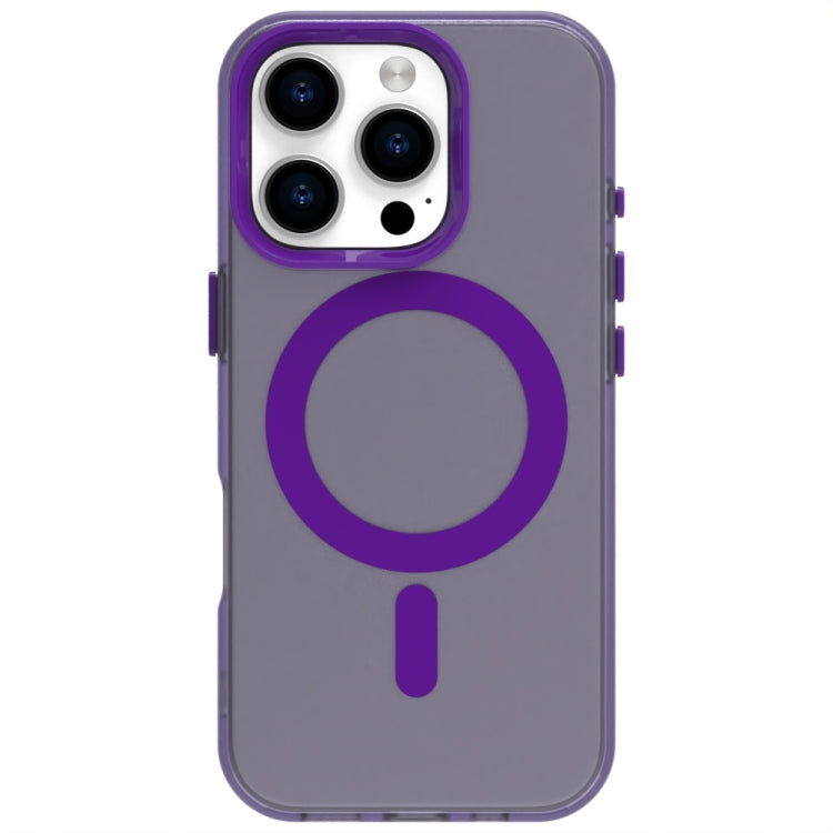 For iPhone 16 Pro Max Candy Magsafe PC Hybrid TPU Phone Case(Purple) - iPhone 16 Pro Max Cases by buy2fix | Online Shopping UK | buy2fix